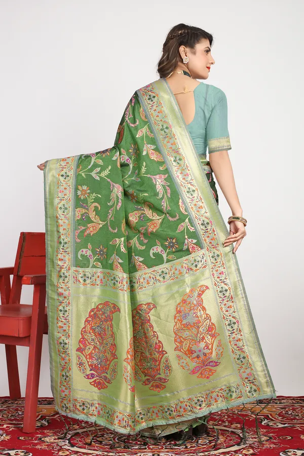 GREEN_ZARI_WORK_PATOLA_SILK_SAREE